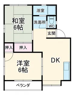 奥林ハイツFG【1階】の間取り