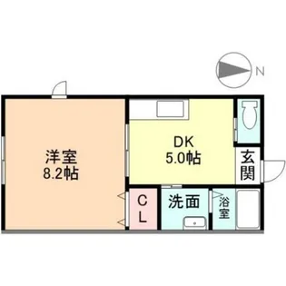 アネーロ田中【2階】の間取り