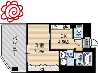 ジョイパーク鶴見【4階】の間取り