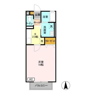 ジェントリー五代【2階】の間取り