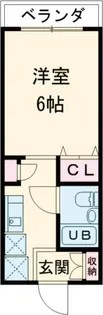 コーポサンシャイン【3階】の間取り