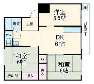 北野ハイツ【1階】の間取り