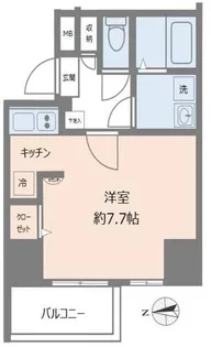 クレイシア蔵前【6階】の間取り