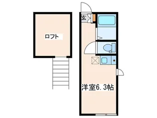 ミルフルール西横浜【2階】の間取り