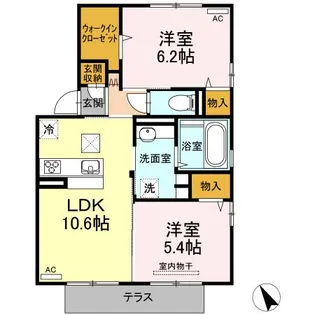 フラッツTM【1階】の間取り