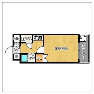 ベルデマール千早【4階】の間取り