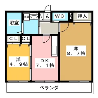 カンパネラYAOKICHI【4階】の間取り