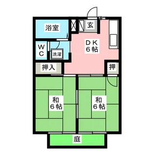 エレガンスかわい A【1階】の間取り