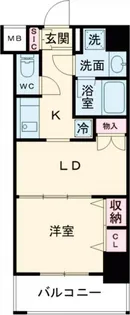 日神デュオステージ新宿外苑東通り【5階】の間取り