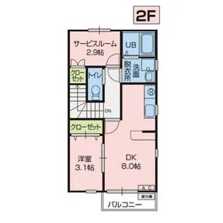 SUNFRECCE K2【2階】の間取り