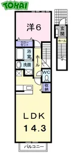 ドゥー・ジェンテ【2階】の間取り