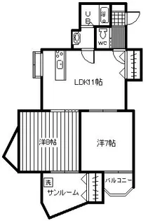 エスペランザ【2階】の間取り