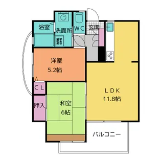 シティマンション赤池【3階】の間取り
