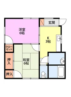 コーポ藤【2階】の間取り
