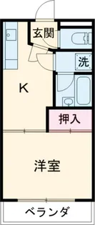 ノースランド国立【2階】の間取り