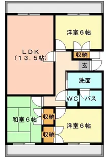 ポレスター呉中央【10階】の間取り