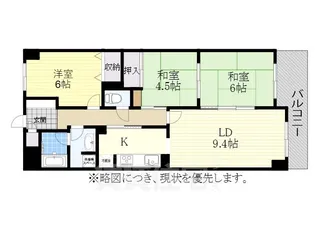 藤和シティコープ東浦【7階】の間取り