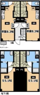 KI-FLAT山吹町の間取り
