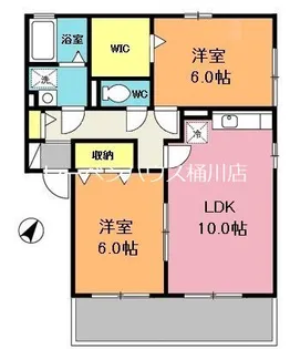 氷川house2番館【1階】の間取り