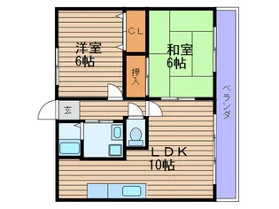 フロレアール都島【3階】の間取り