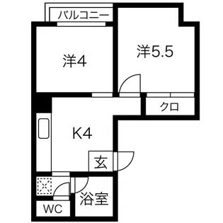 CROWN【2階】の間取り