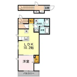 アイボリー和泉【2階】の間取り