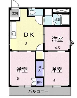 グリーンハイツ【2階】の間取り