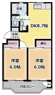 向原ニュービラヂ【2階】の間取り