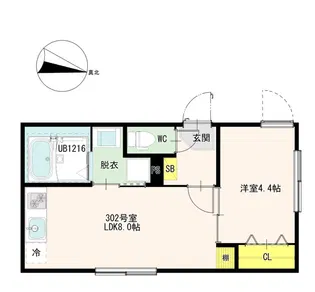 Casa Gioia 亀有【3階】の間取り