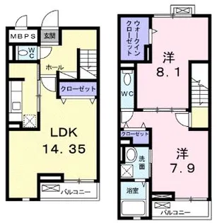 インフィニティ・ハース【3階】の間取り