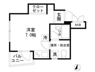 Win駒場【4階】の間取り