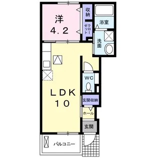 ロータス【1階】の間取り