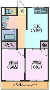 啓周ビル【5階】の間取り