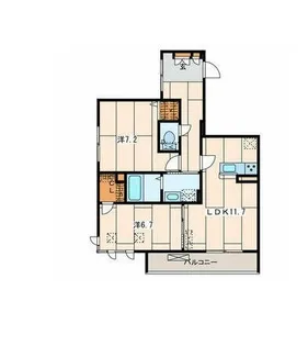 ミュールブラン【3階】の間取り