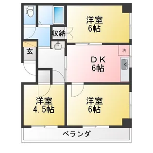 ベルハイツ【1階】の間取り