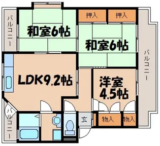 ウエストコート1【2階】の間取り