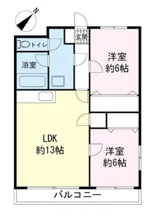 メゾンデンベイα【3階】の間取り