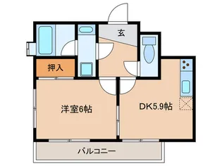 加藤ハイツ【2階】の間取り