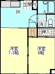 横尾ハイツ【2階】の間取り
