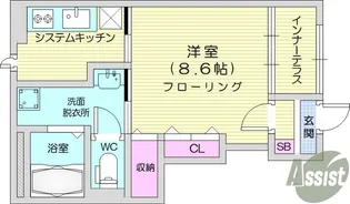 Maison Sakura A【1階】の間取り