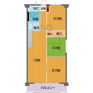 3LDKの間取り画像