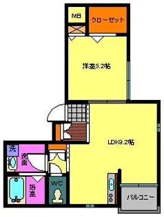 ロランコム【2階】の間取り