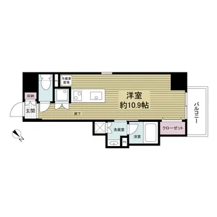 レジディア神戸磯上【13階】の間取り