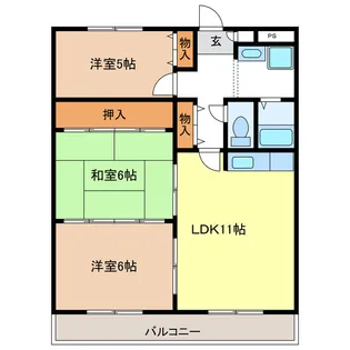 ピアドール長良【2階】の間取り