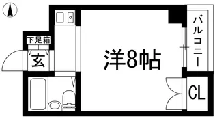 前川マンション2号棟【1階】の間取り