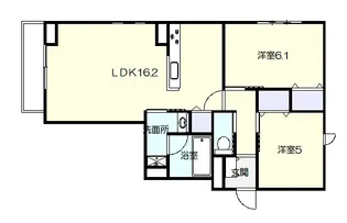 GRAND HILLS けやき【2階】の間取り