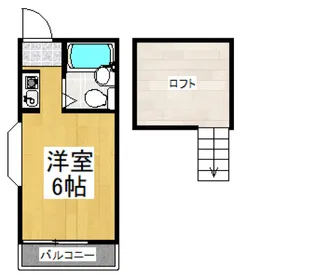 東京都東村山市本町1【アパート】の間取り