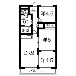 ハイツ花水木【2階】の間取り