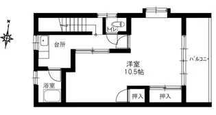 第一黄金荘【2階】の間取り