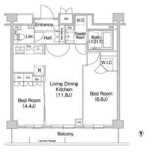 コンフォリア駒場【2階】の間取り